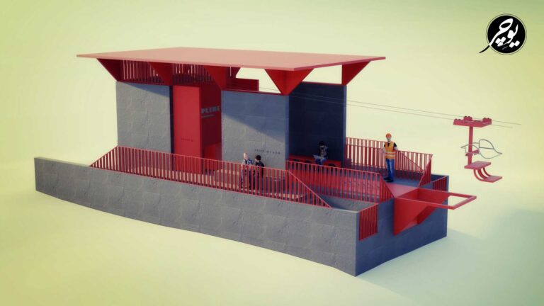 زیپ لاین اتوماتیک سبزوار نمای دو