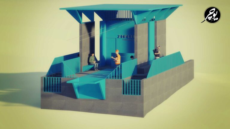 زیپ لاین اتوماتیک سبزوار نمای یک