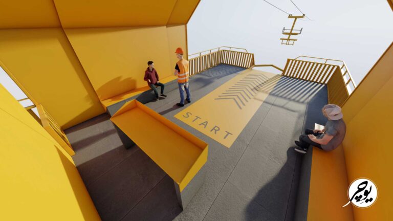 زیپ لاین پلدختر نمای دو