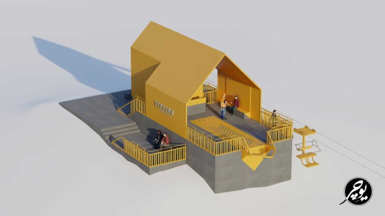 زیپ لاین پلدختر نمای دو