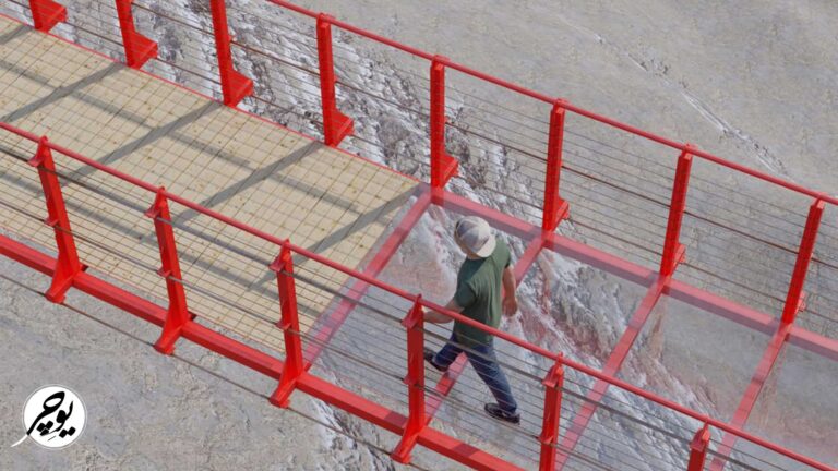 پل معلق آسمان شهرستان بروجرد استان لرستان