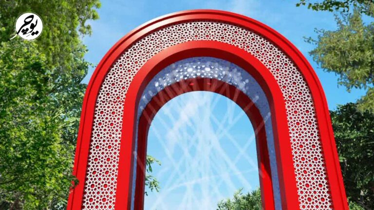 پل معلق زیبا کنار خرم آباد