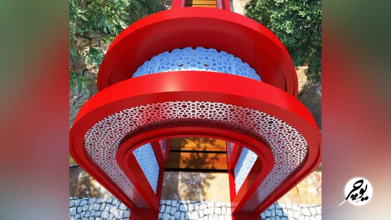 پل معلق زیبا کنار خرم آباد