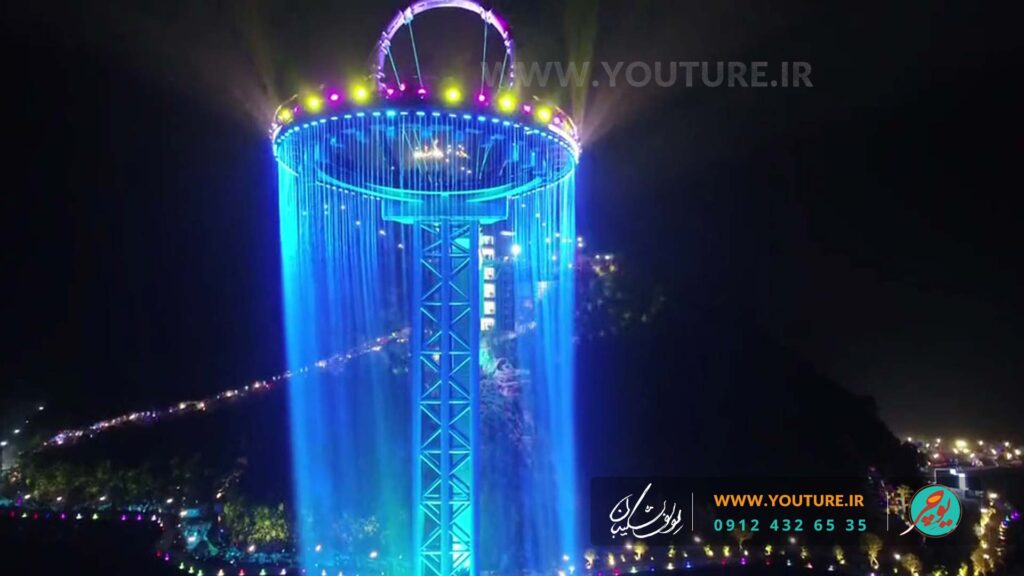 سکوی نمایش و پل معلق شیشه ای