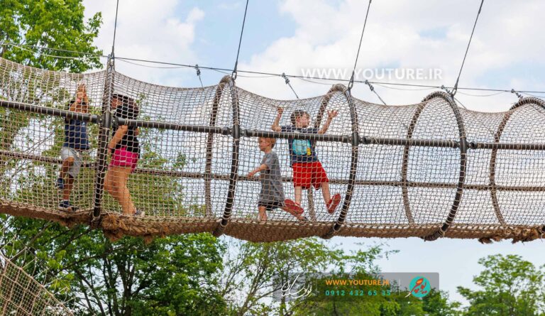 راه های طناب و توری پارک ماجراجویی