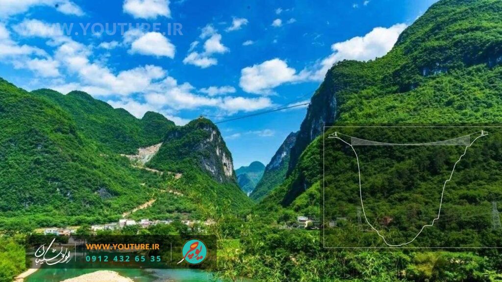 نقشه پل معلق پیاده رو یوچر